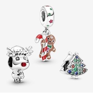 Festive Holiday Charm Trio